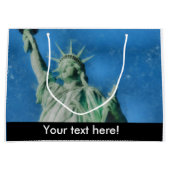 Freiheitsstatue, New Yorker Aquarelle Große Geschenktüte (Vorderseite)