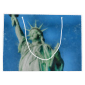 Freiheitsstatue, New Yorker Aquarelle Große Geschenktüte (Rückseite)