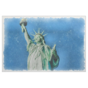 Freiheitsstatue, New Yorker Aquarelle Stoff