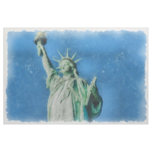 Freiheitsstatue, New Yorker Aquarelle Stoff (Yard (91,4 cm))