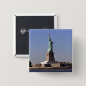 Freiheitsstatue, New- Yorkhafen, New York City, Button (Vorne & Hinten)