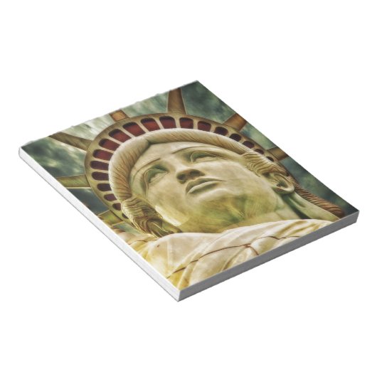 Freiheitsstatue Notizblock (angewinkelt)