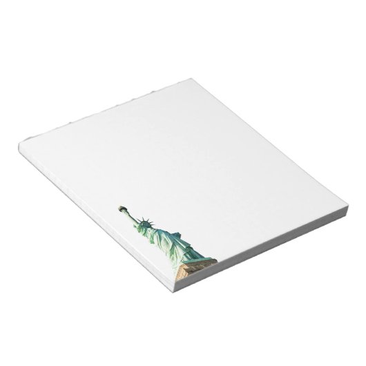 Freiheitsstatue Notizblock (angewinkelt)