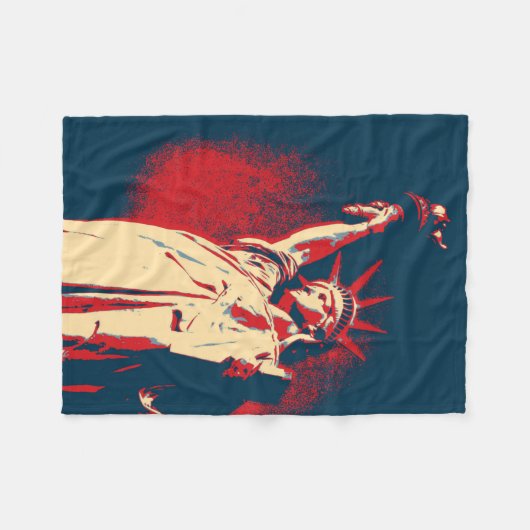 Freiheitsstatue, NY Fleecedecke (Vorderseite (Horizontal))