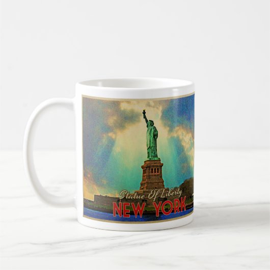Freiheitsstatue NYC Kaffeetasse (Links)