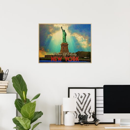 Freiheitsstatue NYC Poster (Heimbüro)