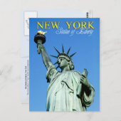 Freiheitsstatue, NYC Postkarte (Vorne/Hinten)