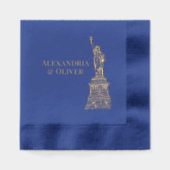 Freiheitsstatue NYC Servietten Mit Folie (Vorderseite)