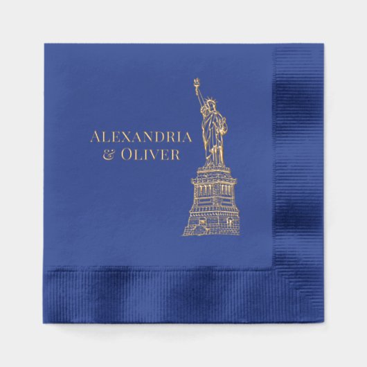 Freiheitsstatue NYC Servietten Mit Folie (Vorderseite)