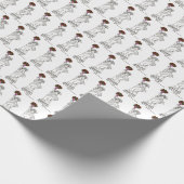 Freiheitsstatue NYC Valentinstag Rose Liebe Geschenkpapier (Ecke)