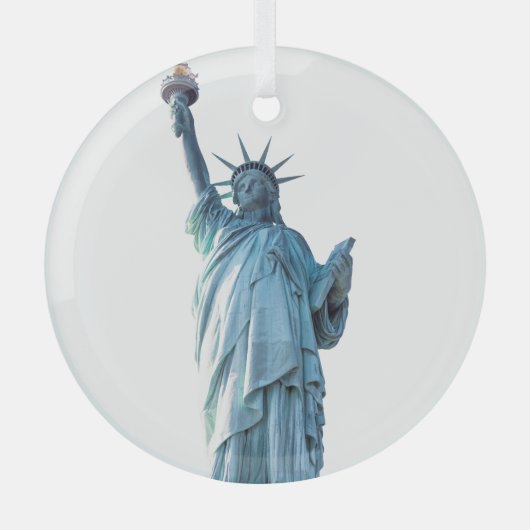 Freiheitsstatue Ornament Aus Glas (Vorderseite)