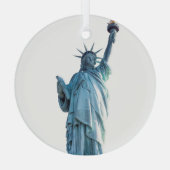 Freiheitsstatue Ornament Aus Glas (Rückseite)