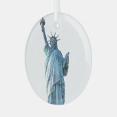 Freiheitsstatue Ornament Aus Glas (Vorderseite links)
