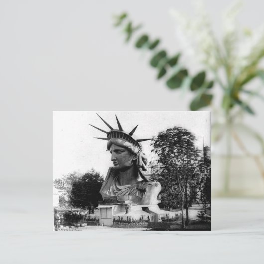 Freiheitsstatue Paris Frankreich Postkarte (Stehend Vorderseite)