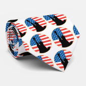 Freiheitsstatue Patriotic Design Krawatte (Gerollt)