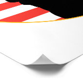 Freiheitsstatue Patriotic Design Poster (Ecke)