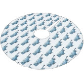 Freiheitsstatue Polyester Weihnachtsbaumdecke (Schrägansicht)