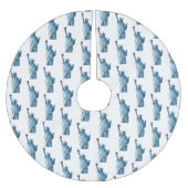 Freiheitsstatue Polyester Weihnachtsbaumdecke (Vorderseite)