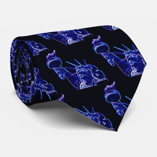 Freiheitsstatue Pop Art Krawatte (Gerollt)