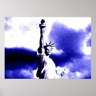 Freiheitsstatue Pop-Art-Plakat Poster