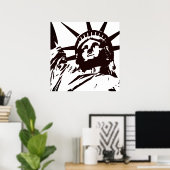 Freiheitsstatue Pop Art Poster (Heimbüro)