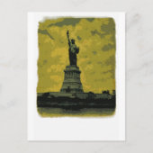 Freiheitsstatue Pop Art Postkarte (Vorderseite)