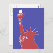 Freiheitsstatue Postcard Postkarte (Vorne/Hinten)
