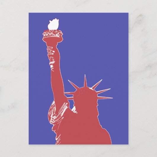 Freiheitsstatue Postcard Postkarte (Vorderseite)