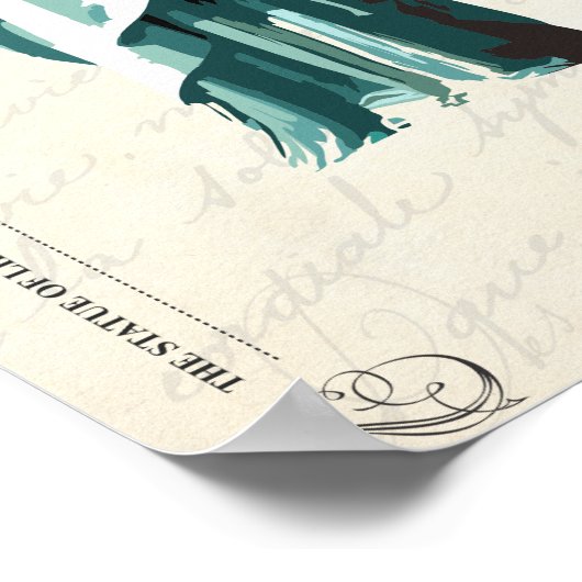 Freiheitsstatue Poster (Ecke)