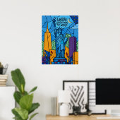 FREIHEITSSTATUE POSTER (Heimbüro)