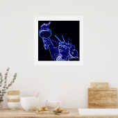 Freiheitsstatue Poster Print mit weißen Grenzen (Küche)