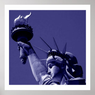 Freiheitsstatue Poster Print mit weißen Grenzen