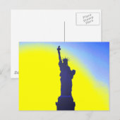 Freiheitsstatue Postkarte (Vorne/Hinten)