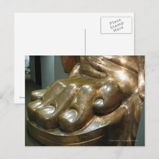 Freiheitsstatue Postkarte (Vorne/Hinten)