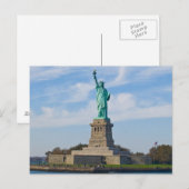 Freiheitsstatue Postkarte (Vorne/Hinten)