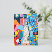 Freiheitsstatue Postkarte (Stehend Vorderseite)
