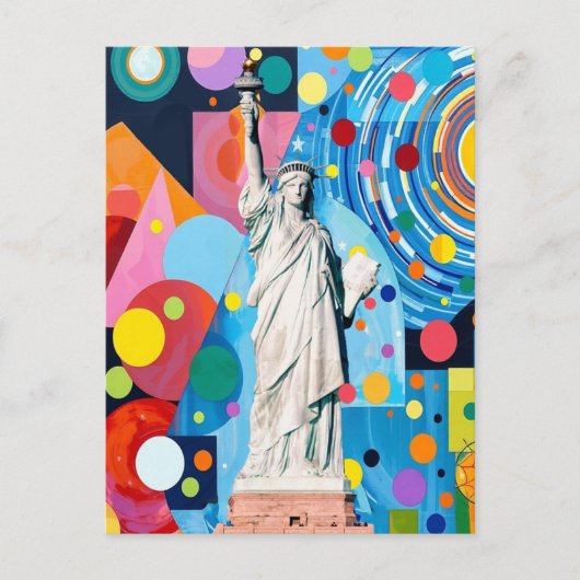 Freiheitsstatue Postkarte (Vorderseite)