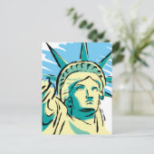 Freiheitsstatue Postkarte (Stehend Vorderseite)