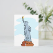 Freiheitsstatue Postkarte (Stehend Vorderseite)