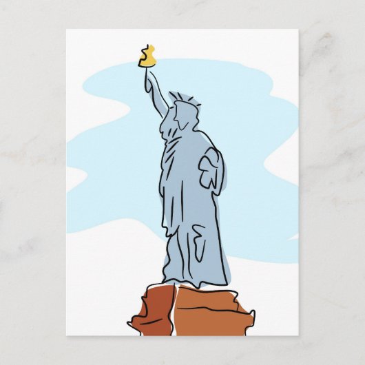 Freiheitsstatue Postkarte (Vorderseite)