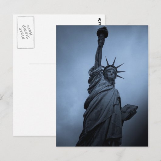 Freiheitsstatue Postkarte (Vorne/Hinten)