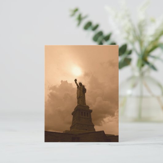 Freiheitsstatue Postkarte (Stehend Vorderseite)
