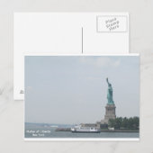 Freiheitsstatue Postkarte (Vorne/Hinten)
