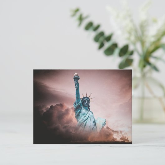 Freiheitsstatue Postkarte (Stehend Vorderseite)