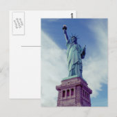 Freiheitsstatue Postkarte (Vorne/Hinten)