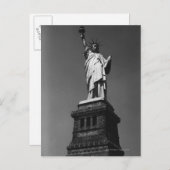 Freiheitsstatue Postkarte (Vorne/Hinten)