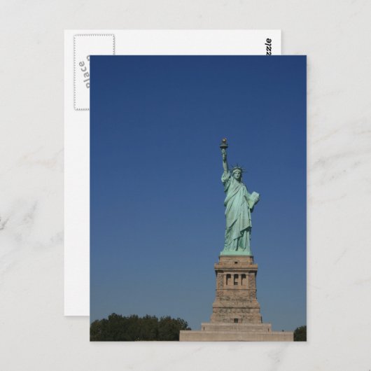 Freiheitsstatue Postkarte (Vorne/Hinten)