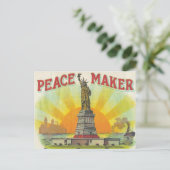 Freiheitsstatue Postkarte (Stehend Vorderseite)