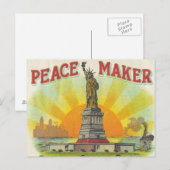 Freiheitsstatue Postkarte (Vorne/Hinten)