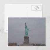 Freiheitsstatue Postkarte (Vorne/Hinten)